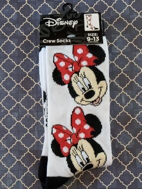 NWT Minnie Mouse Crew Socks